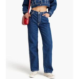 Re/Done 27 Iconic Heritage Silhouette Vintage Inspired Dark Denim Jeans NWT